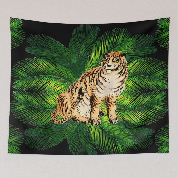 Item preview, Tiger Tropical Palm Leaves designed and sold by cannevas.