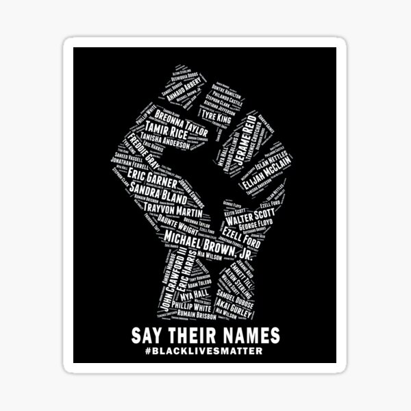 Item preview, Black Lives Matter: Say Their Names designed and sold by shaggylocks.