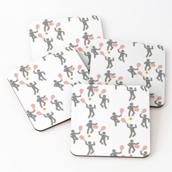 Item preview, Friends playing tennis - funny pattern designed and sold by Xdelacra.