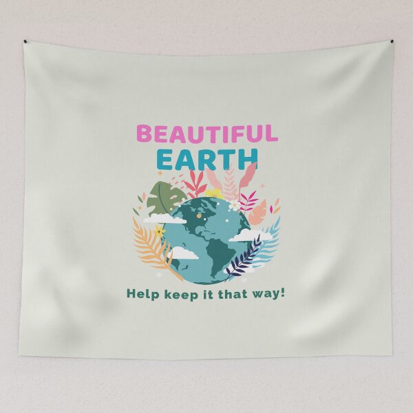 Item preview, Beautiful Earth - help keep it that way - khaki designed and sold by TwistedEarth.