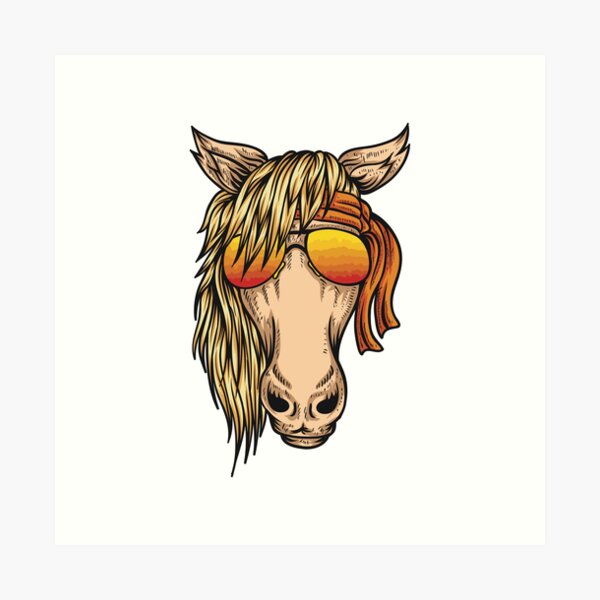 Item preview, Horse head eyeglasses designed and sold by sevenforArt.