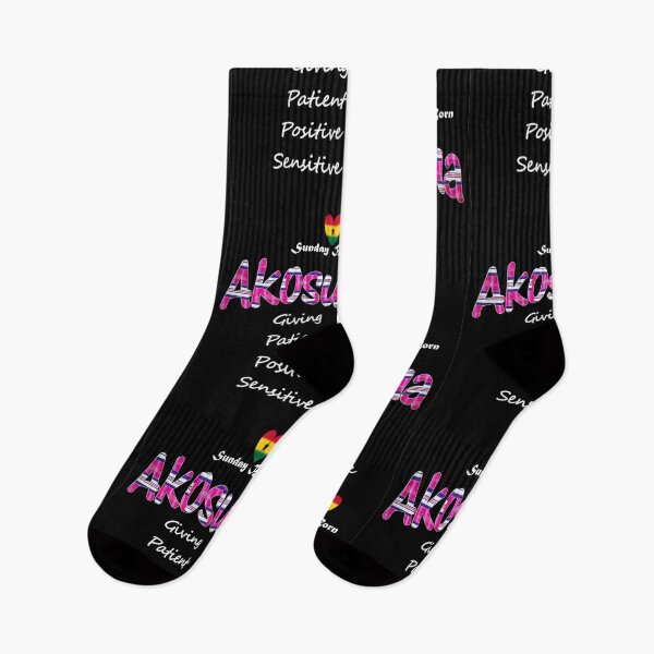 Item preview, Sunday Born Ghanaian Female Name 'Akosua' in pink designed and sold by WhoWeAre.