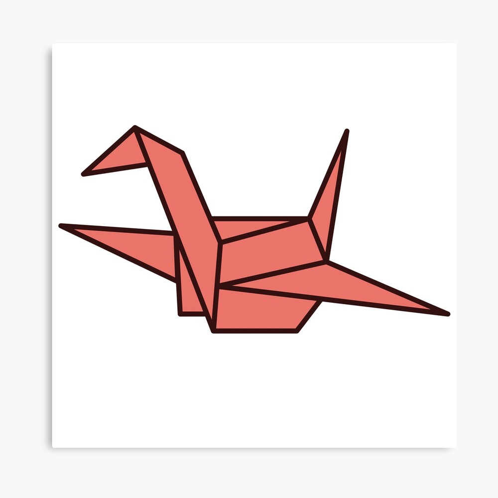 Red Origami Paper Crane Magnet for Sale by SketchSisters