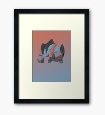 Mega Swampert Framed Print
