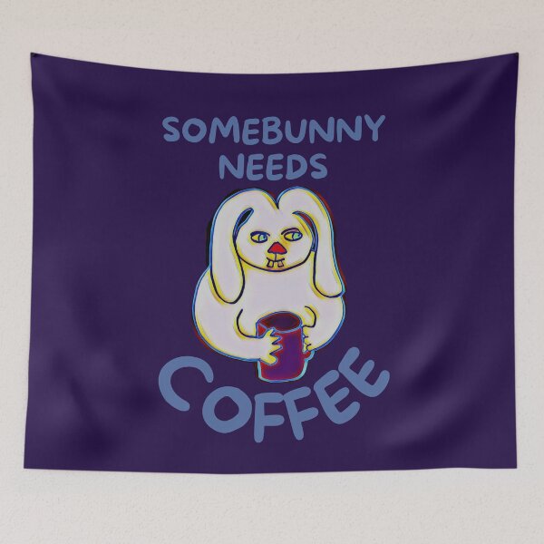 Item preview, Somebunny Needs Coffee designed and sold by DesignsofNote.