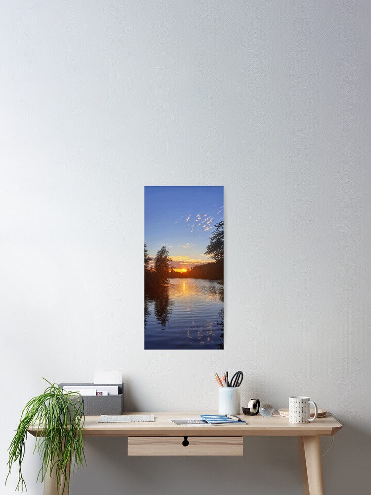 Thumbnail 2 of 3, Poster, Mesmerizing sunset designed and sold by HowHighUFly.