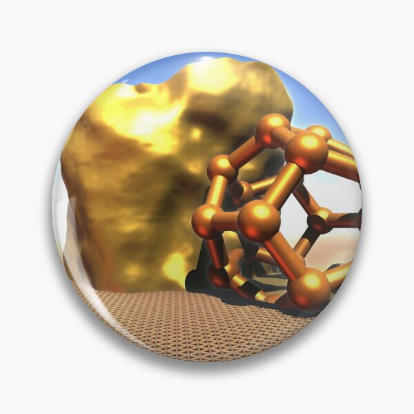 Item preview, Gold particle under the rock 3D Rendering designed and sold by siwabudda.