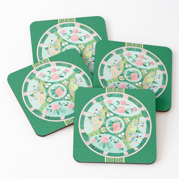Item preview, Rose Medallion Chinoiserie Spring Time designed and sold by Yunihadi.