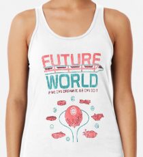 Future World Map Racerback Tank Top
