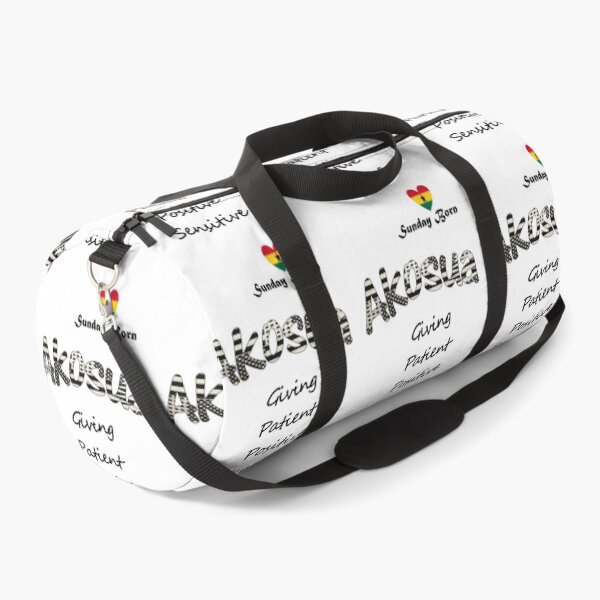 Item preview, Sunday Born Ghanaian Female Name 'Akosua' in black and white designed and sold by WhoWeAre.
