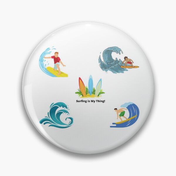 Item preview, Waves are Mine - A hot summer day at the Beach Surf Boarding and Skimboarding   designed and sold by Ilana Khoshsima.