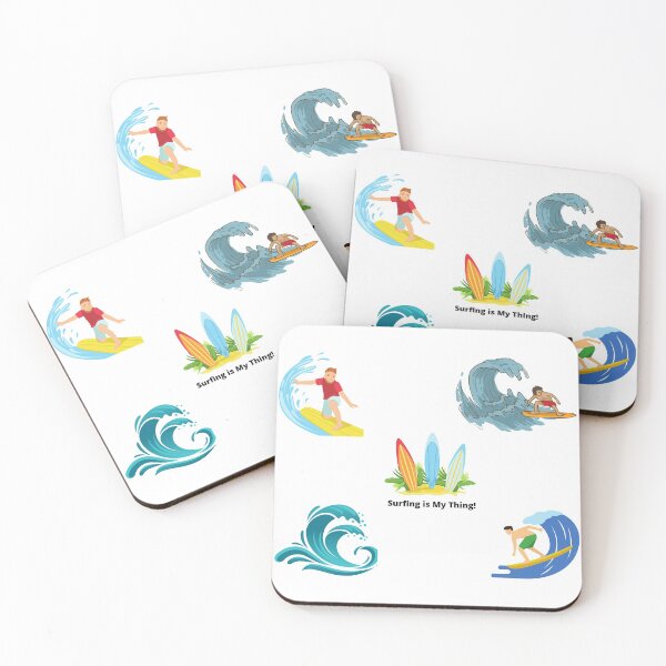 Item preview, Waves are Mine - A hot summer day at the Beach Surf Boarding and Skimboarding   designed and sold by Ilana Khoshsima.