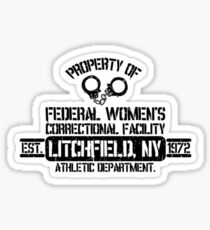 Orange is the new black - black and white sticker Sticker