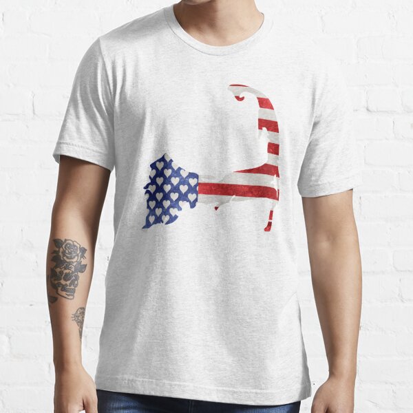 Cape Cod American Flag Cotton T-Shirt