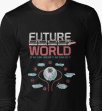 1982 EPCOT Center Future World Map Long Sleeve T-Shirt