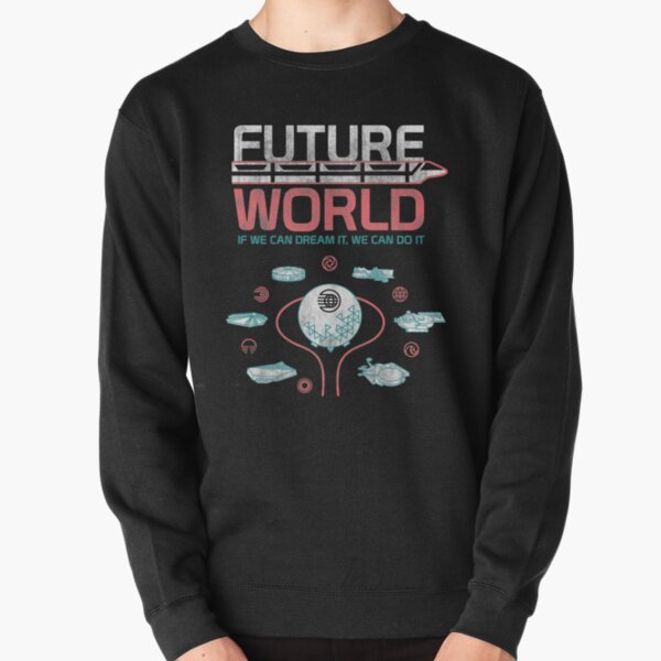 1982 EPCOT Center Future World Map Pullover Sweatshirt