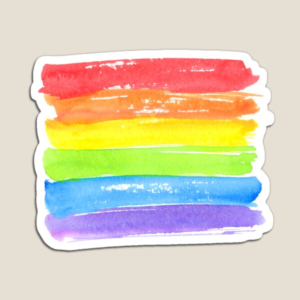 LGBT parade flag, gay pride symbol Magnet
