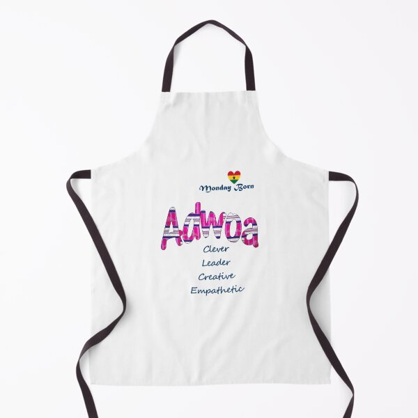 Item preview, Monday Born Ghanaian Female Name 'Adwoa' in pink designed and sold by WhoWeAre.