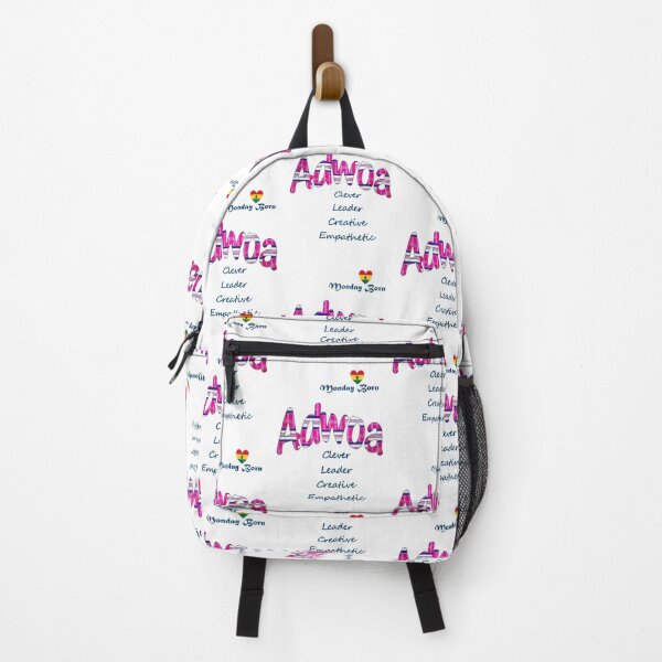 Item preview, Monday Born Ghanaian Female Name 'Adwoa' in pink designed and sold by WhoWeAre.