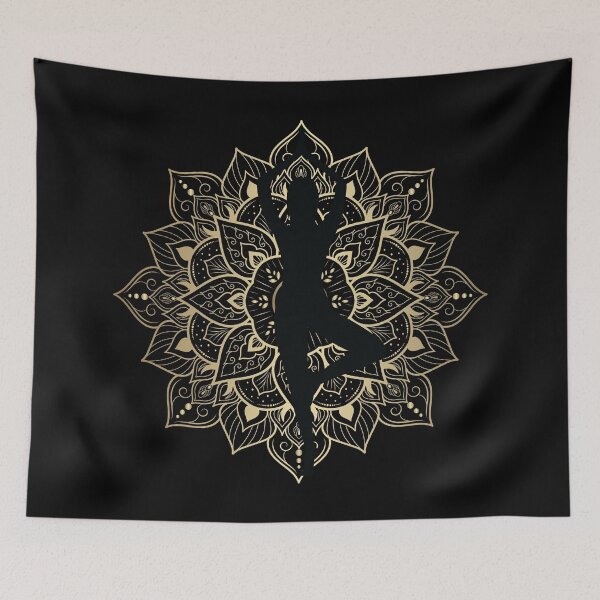 Item preview, Tree Pose Yoga Mandala designed and sold by SportsT-Shirts.