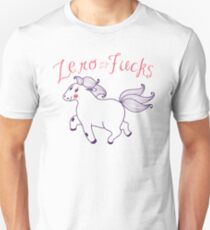 Zero Fucks Pony Unisex T-Shirt