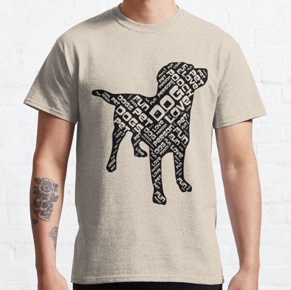 Good Pooch Word Dog Shape Classic T-Shirt