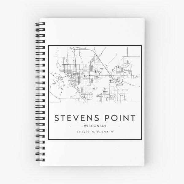 Item preview, Steven Point Wisconsin City Map  designed and sold by SkyeAndOxford.