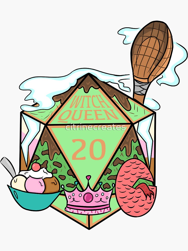 "Saccharina Frostwhip ACOC D20" Sticker for Sale by citrinecreates