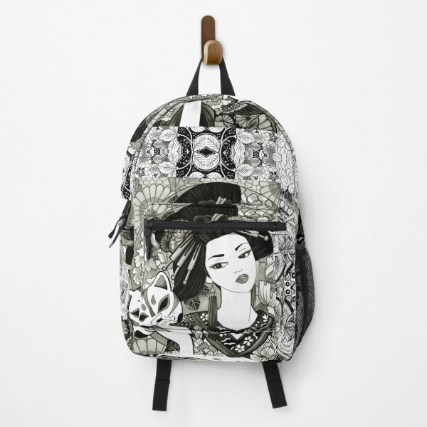 Item preview, geisha and kitsune designed and sold by Petitelulu.