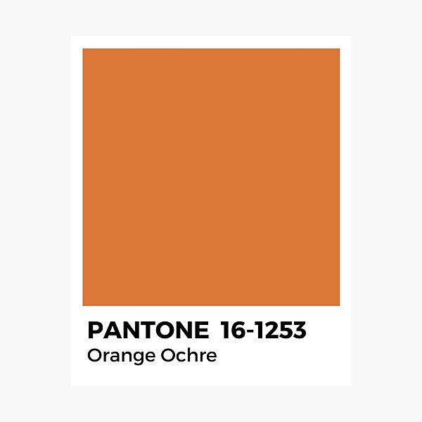 Pantone Orange Ochre Photographic Print For Sale By Fabibar Redbubble