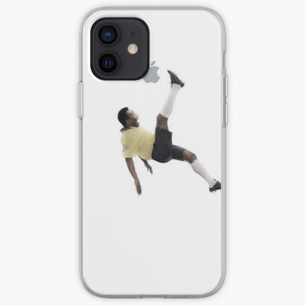 Pele kicking an Apple iPhone Soft Case