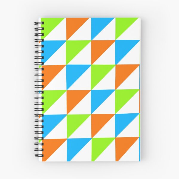Item preview, Blue green and orange triangles designed and sold by wiwiart.