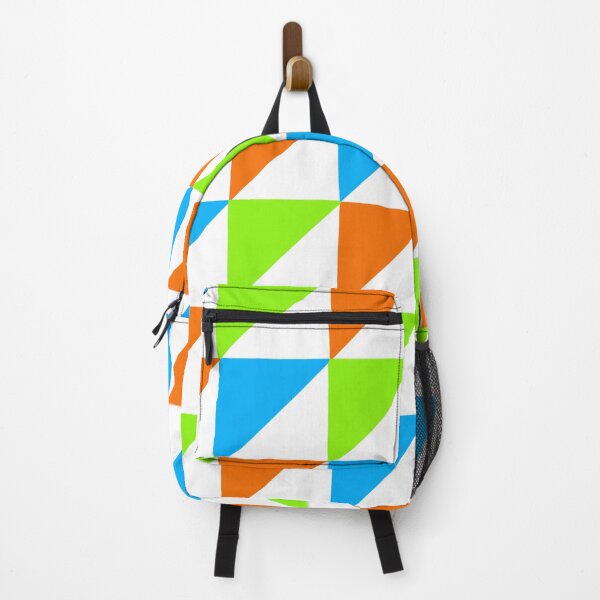 Item preview, Blue green and orange triangles designed and sold by wiwiart.