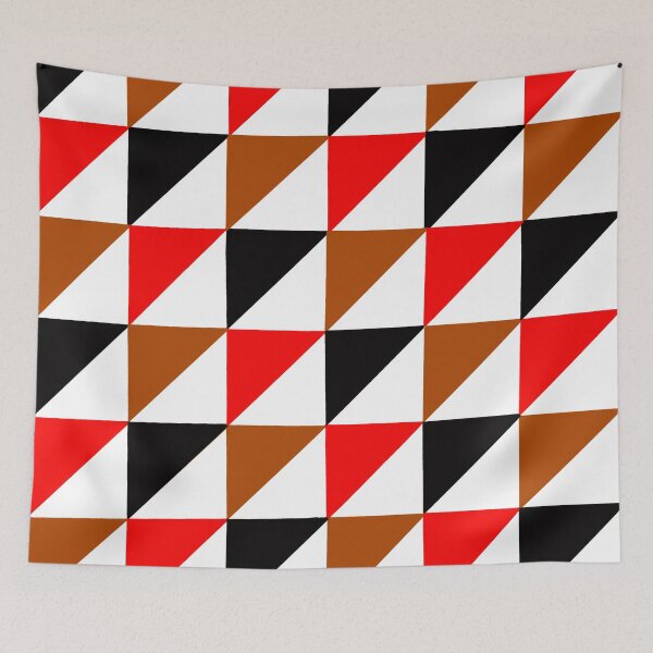 Item preview, Black red and brown triangles designed and sold by wiwiart.