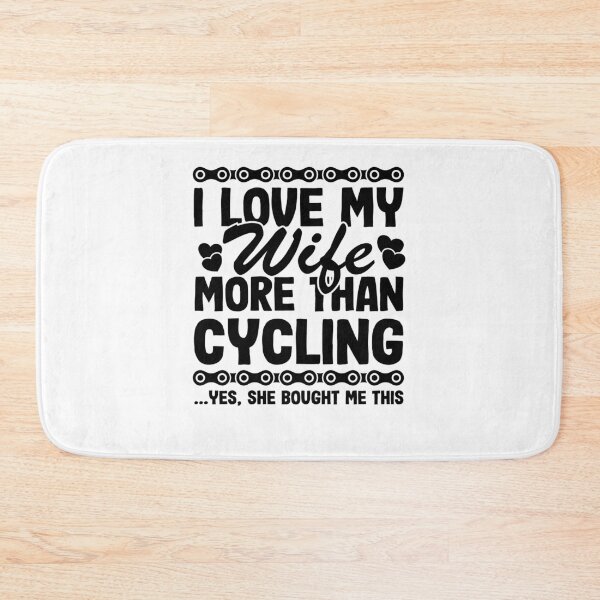 Item preview, I Love My Wife More Than Cycling Funny Cyclist Gift Biking Husband designed and sold by Stronzi.