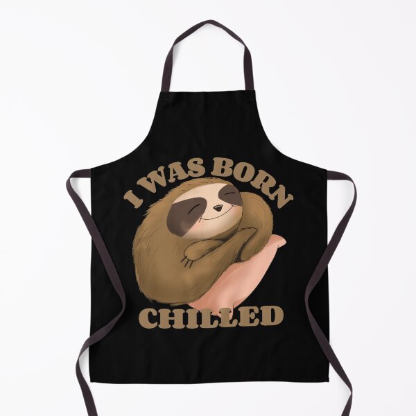 Item preview, Sloth on a pillow i was born chilled designed and sold by GaryDobson.