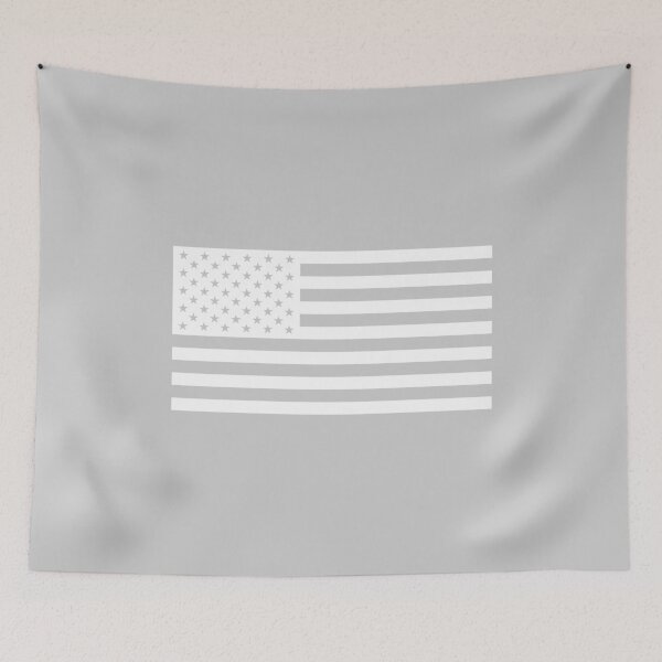 Item preview, The Flag - Gray (Flag of the United States of America) designed and sold by franklinprintco.