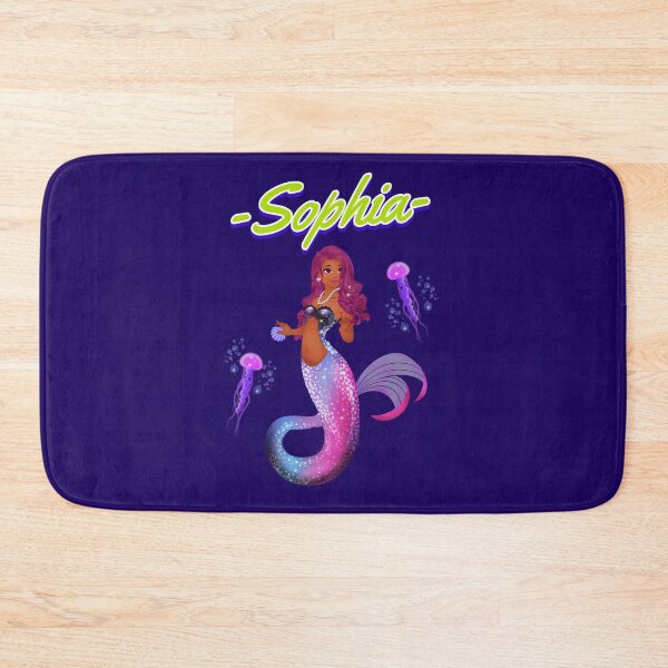 Item preview, cute female mermaid pink designed and sold by SuperiorPrints.