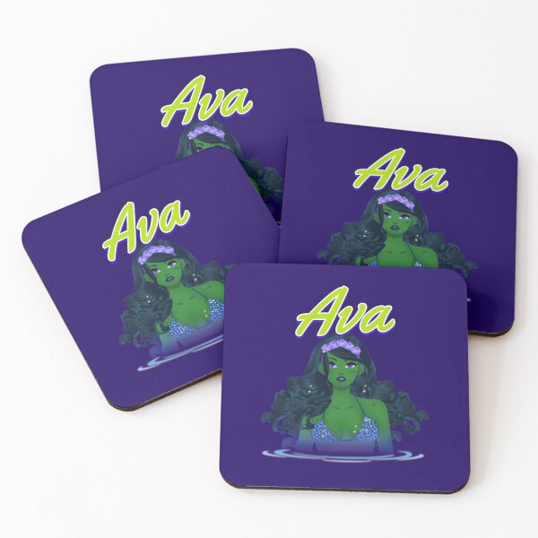 Item preview, cute female mermaid green designed and sold by SuperiorPrints.