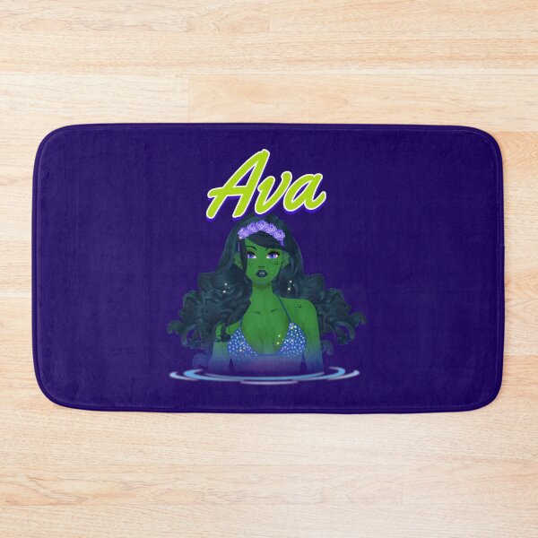 Item preview, cute female mermaid green designed and sold by SuperiorPrints.