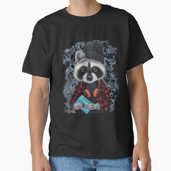 Grunge Raccoon Classic T-Shirt