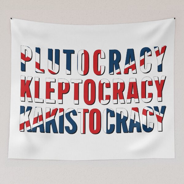 Item preview, NDVH Plutocracy Kleptocracy Kakistocracy designed and sold by Nik’s T-Shirts.