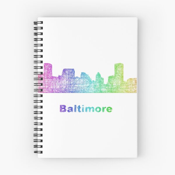 Item preview, Rainbow Baltimore skyline designed and sold by davidzydd.