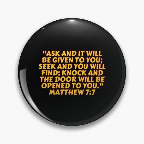 Item preview, Versículo de la Biblia Mateo 7: 7 designed and sold by Prayingwarrior.