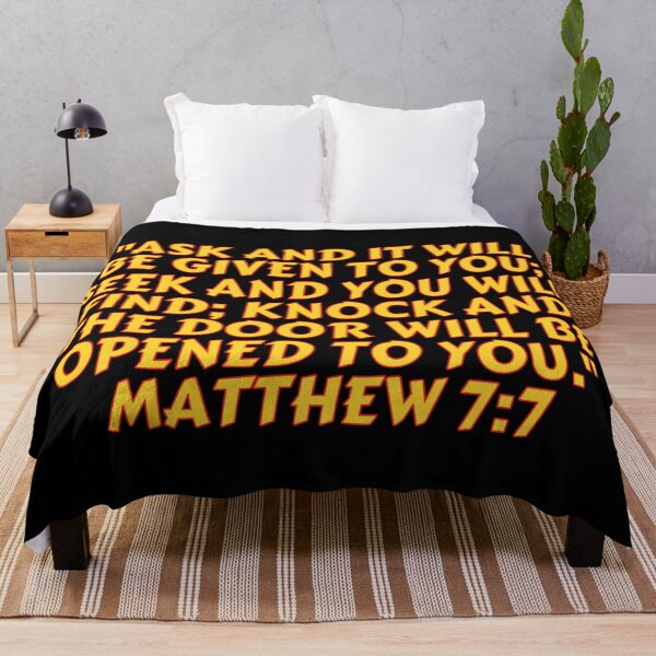Item preview, Versículo de la Biblia Mateo 7: 7 designed and sold by Prayingwarrior.