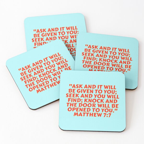 Item preview, Versículo de la Biblia Mateo 7: 7 designed and sold by Prayingwarrior.