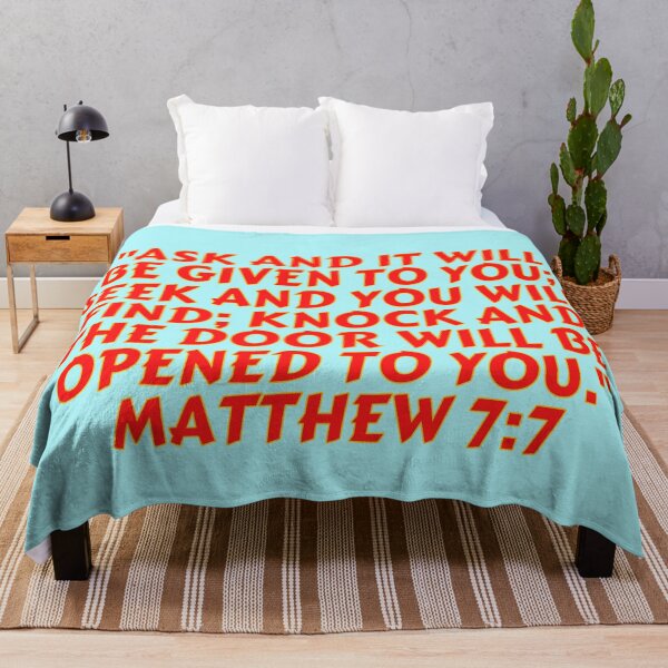 Item preview, Versículo de la Biblia Mateo 7: 7 designed and sold by Prayingwarrior.