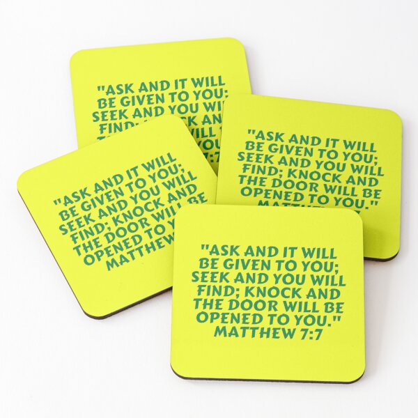 Item preview, Versículo de la Biblia Mateo 7: 7 designed and sold by Prayingwarrior.