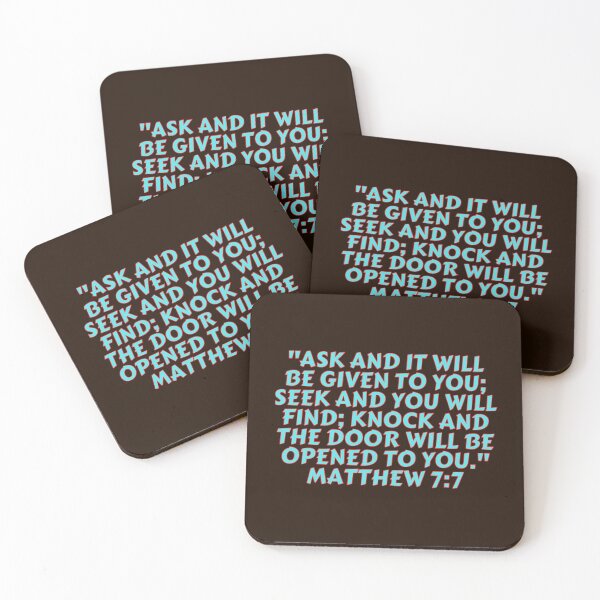 Item preview, Versículo de la Biblia Mateo 7: 7 designed and sold by Prayingwarrior.