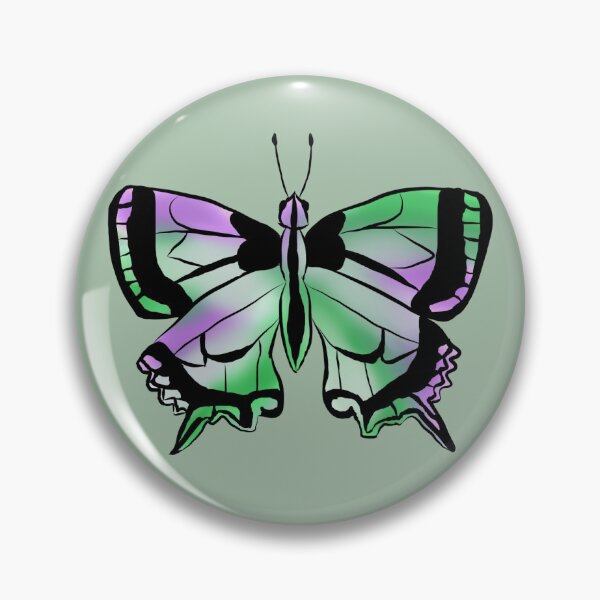 Artikelvorschau, Genderqueer Pride Butterfly entworfen und verkauft von becfromthedead.